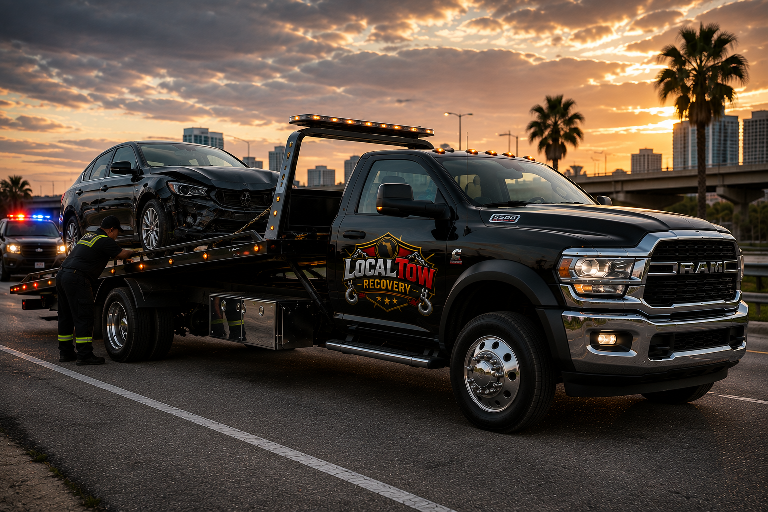 LocalTow Recovery accident recovery service