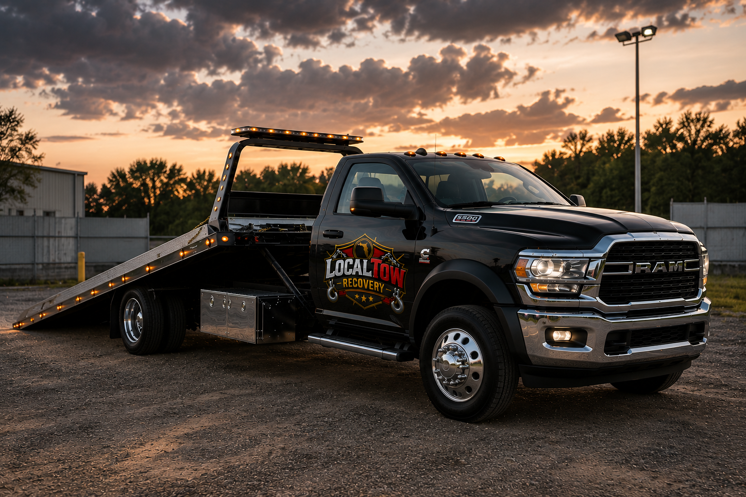 LocalTow Recovery flatbed towing service
